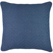 CAPA DE ALMOFADA TRICOT PLUS ZIGZAG AZUL 50 X 50 CM