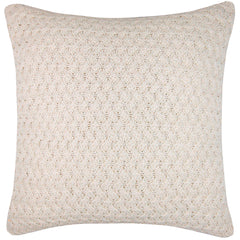 CAPA DE ALMOFADA TRICOT PLUS CESTARIA BEGE 50X50 CM