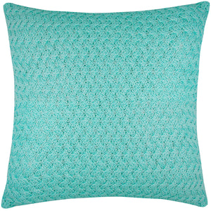 CAPA DE ALMOFADA TRICOT PLUS CESTARIA VERDE 50X50 CM