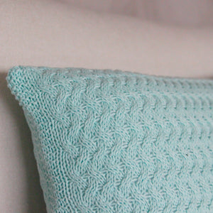 CAPA DE ALMOFADA TRICOT PLUS CESTARIA VERDE 50X50 CM