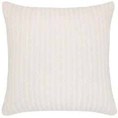 CAPA DE ALMOFADA TRICOT PLUS RISCA DE GIZ  BEGE 50X50 CM