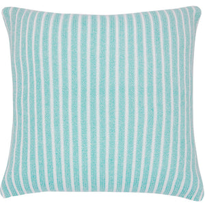 CAPA DE ALMOFADA TRICOT PLUS RISCA DE GIZ VERDE 50X50 CM