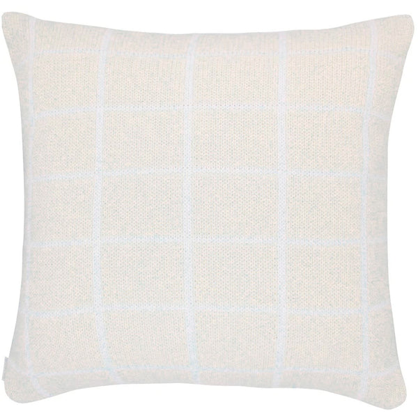 CAPA DE ALMOFADA TRICOT PLUS GRID BEGE 50X50 CM