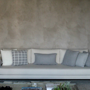 CAPA DE ALMOFADA TRICOT PLUS LOSANGOS CINZA 50X50