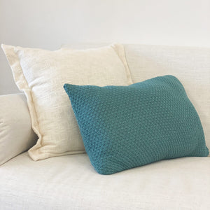 CAPA DE ALMOFADA TRICOT PLUS ARROZ VERDE 50 X 35 CM