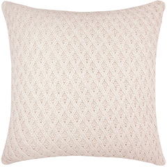 CAPA DE ALMOFADA TRICOT PLUS LOSANGOS BEGE 50X50