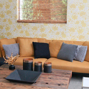 CAPA DE ALMOFADA TRICOT PLUS LOSANGOS PRETO 50X50