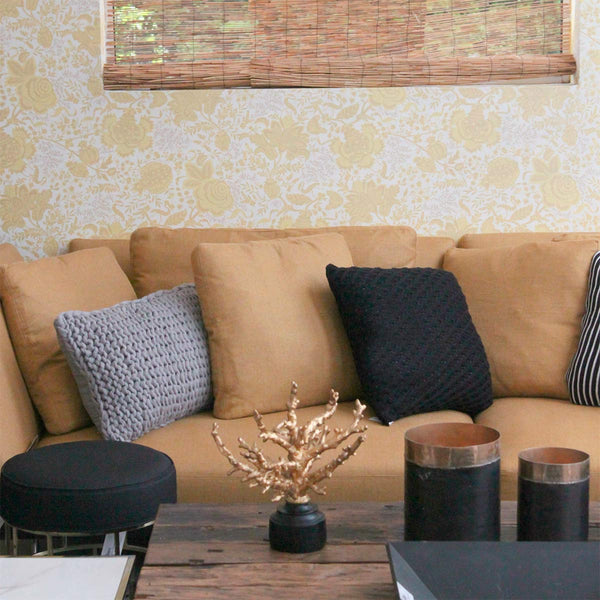 CAPA DE ALMOFADA TRICOT PLUS LOSANGOS PRETO 50X50