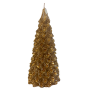 VELA ÁRVORE DE NATAL DOURADO M  6,5 X 14(h) CM