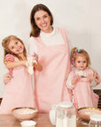 avental para mãe e filha rosa