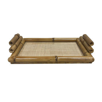 BANDEJA DE BAMBU NATURAL BEGE 28 X 19 X 2,5(h) CM