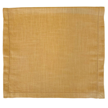 CAMINHO DE MESA LINHO VISCO NATURALE AMARELO 160X45 CM