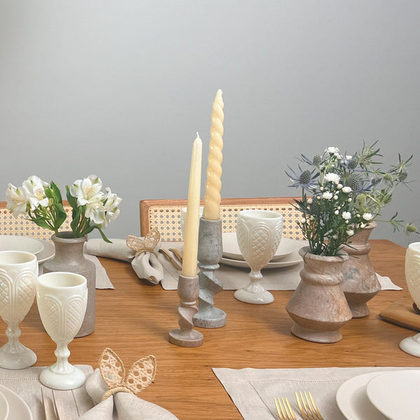 CASTIÇAL PEDRA SABÃO G 7,5 X 20 (H) CM