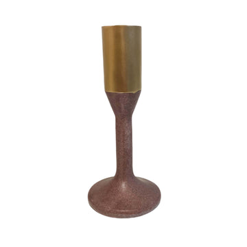 CASTIÇAL DE RESINA GOLD 20,5 (h) CM