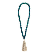 COLAR DE MESA MADEIRA TASSEL VERDE 67CM