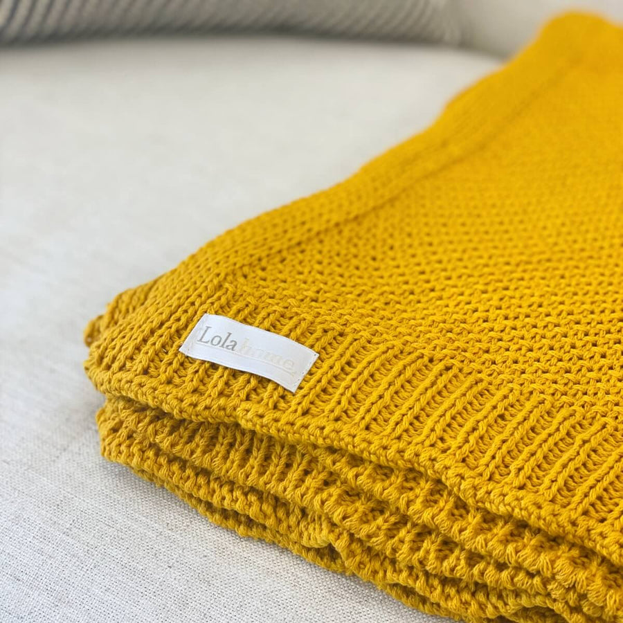 MANTA TRICOT PLUS ARROZ AMARELO 130 X 180 CM