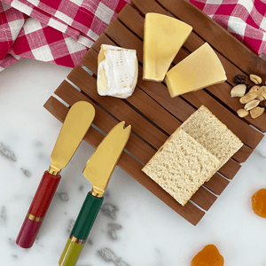 SET ESPÁTULAS PARA APERITIVO COLORS DOURADA 4 PEÇAS