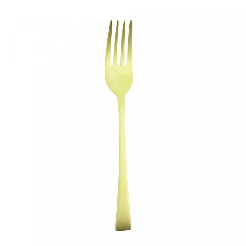 SET 6 GARFOS PARA MESA AÇO INOX MODERN DOURADO