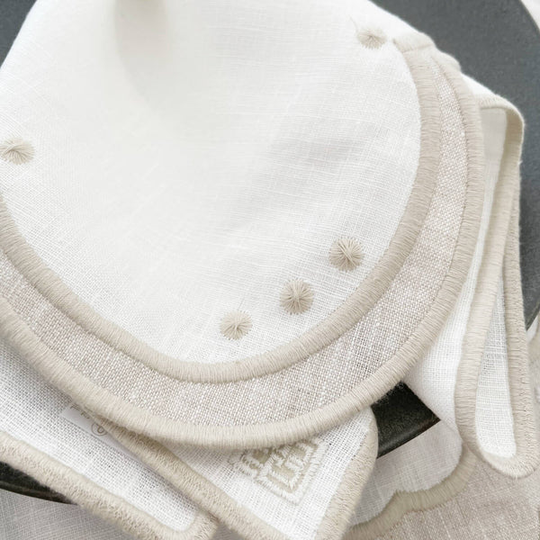 guardanapo de linho bordado