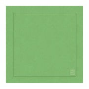 GUARDANAPO LINHO PURO BARRA LARGA PREMIUM VERDE FOLHA 55X55  CM