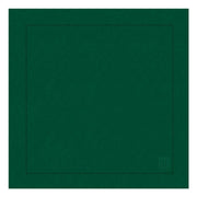 GUARDANAPO VISCO LINHO BARRA LARGA PREMIUM VERDE ESCURO 55X55 CM