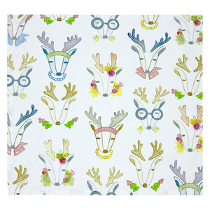 GUARDANAPO DE NATAL RENAS  48X48CM