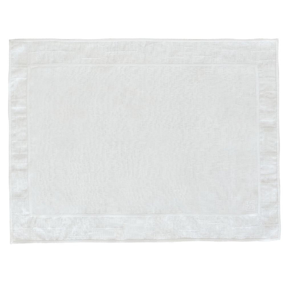JOGO AMERICANO DE LINHO PURO DECO RETANGULAR 47X36 CM