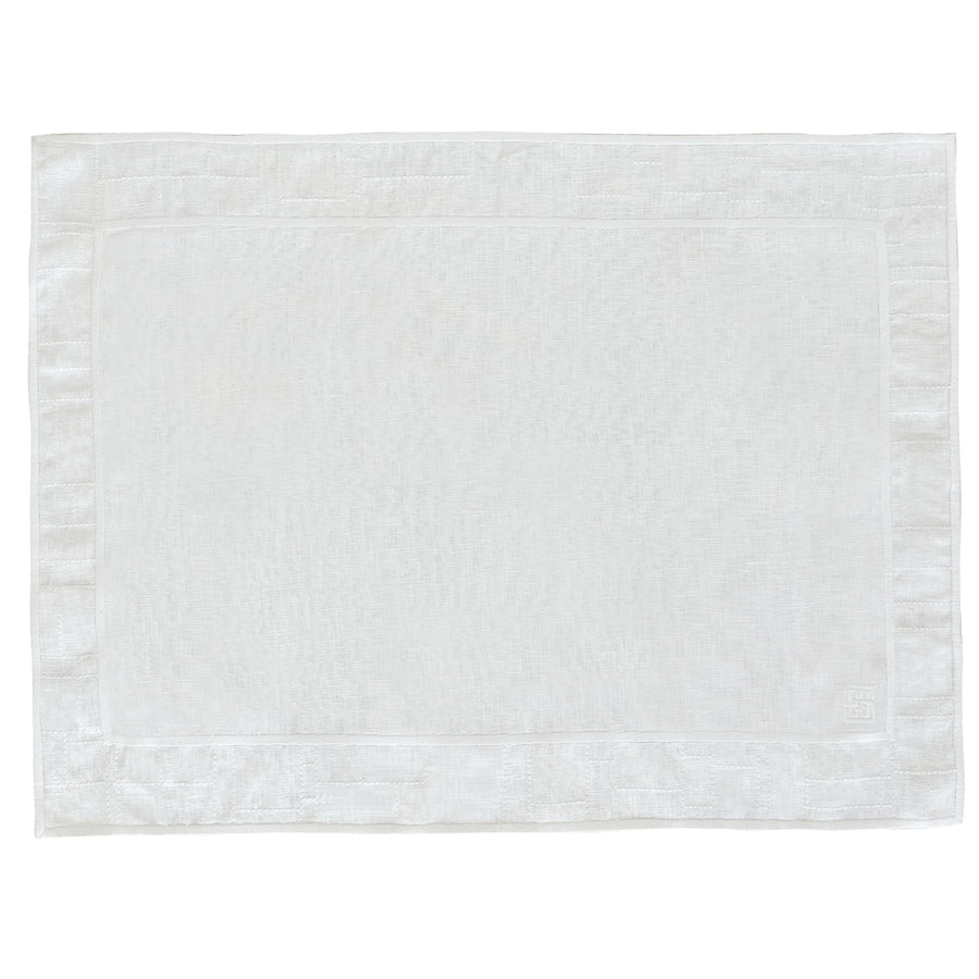 JOGO AMERICANO DE LINHO PURO DECO RETANGULAR 47X36 CM