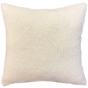 CAPA DE ALMOFADA DE PELE ECOLÓGICA CARNEIRO 50 X 50 CM