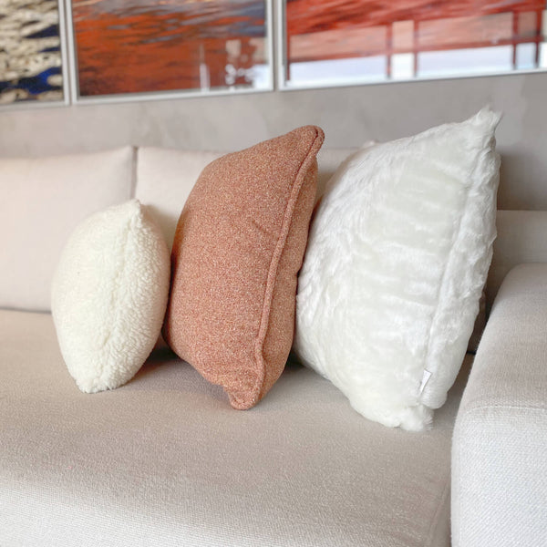 CAPA DE ALMOFADA DE PELE ECOLÓGICA SCANDINAVIA 50 X 50 CM