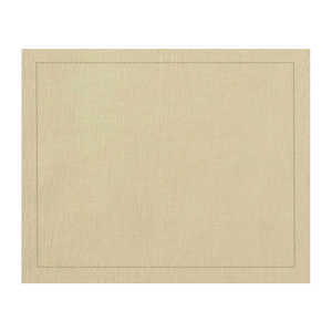 JOGO AMERICANO DE RAMIE AJOUR  AMARELO 46X37 CM