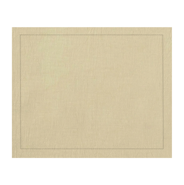 JOGO AMERICANO DE RAMIE AJOUR  AMARELO 46X37 CM