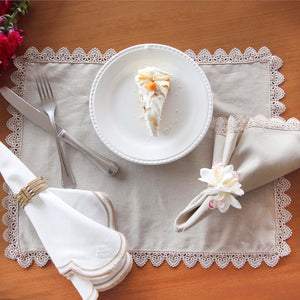 JOGO AMERICANO DE LINHO VISCO JULIE 46X37 CM