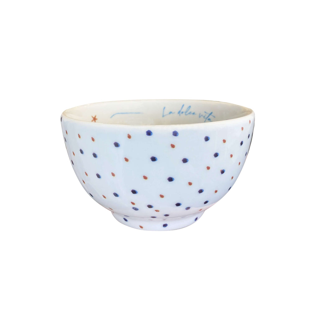 BOWL DE PORCELANA LA DOLCE VITA 14 X 7(H) CM