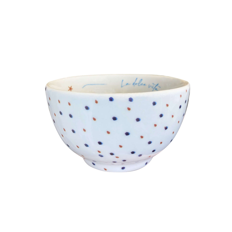 BOWL DE PORCELANA LA DOLCE VITA BRANCO 14 X 7(H) CM