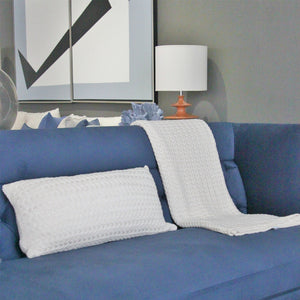 MANTA TRICOT PLUS CESTARIA OFF WHITE 130X180 CM