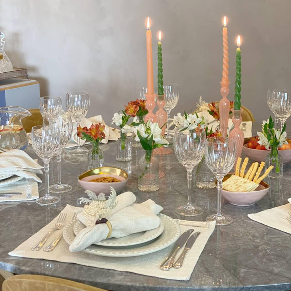 MINI VASO DE VIDRO CANELADO 5,5X10,5 CM