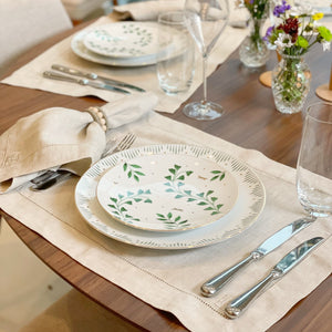 PORTA GUARDANAPO POMPONETE BEGE