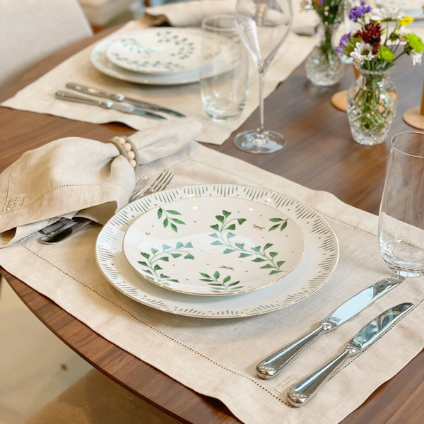 PORTA GUARDANAPO POMPONETE BEGE