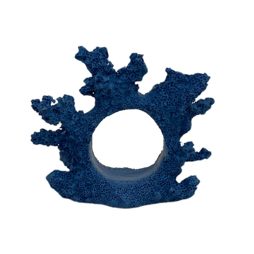 PORTA GUARDANAPO CORAL AZUL