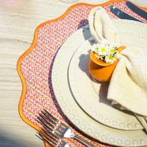 PORTA GUARDANAPO DE CERAMICA JARRINHA LARANJA