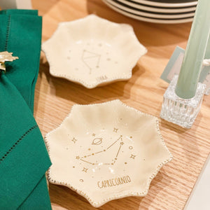 PRATINHO DE CERÂMICA SIGNOS CAPRICÓRNIO 13 X3(H) CM