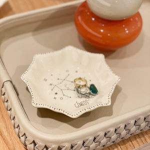 PRATINHO DE CERÂMICA SIGNOS GÊMEOS 13 X3(H) CM