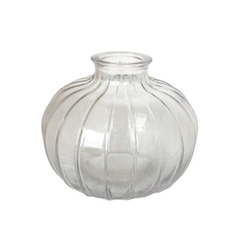 MINI VASO DE VIDRO STRIPES  11 X 7 (H) CM