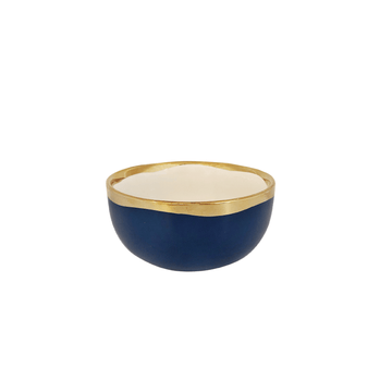 BOWL INDIGO GOLD P AZUL 11 X 6 CM