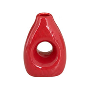 PORTA GUARDANAPO DE CERAMICA VASINHO VERMELHO