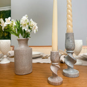 CASTIÇAL PEDRA SABÃO M 7 X 15 (H) CM