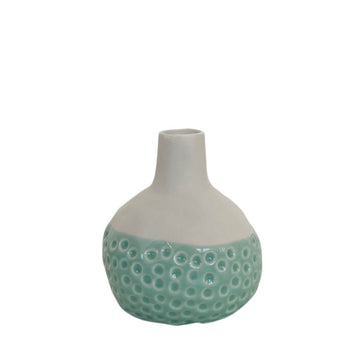 MINI VASO DE CERÂMICA BOJUDINHO VERDE 10,50X 8,50 X 11,50(H) CM