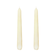 VELAS PARA CASTIÇAL CÔNICA MARFIM  18 CM - 02 UNIDADES