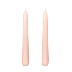 VELAS PARA CASTIÇAL CÔNICA ROSA  18 CM - 02 UNIDADES